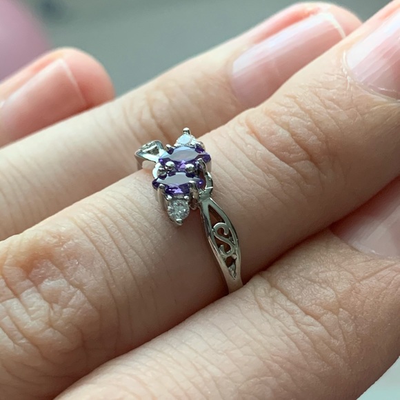 Ring For Women Elegant StyleCrystal  Sliver color - Picture 5 of 8